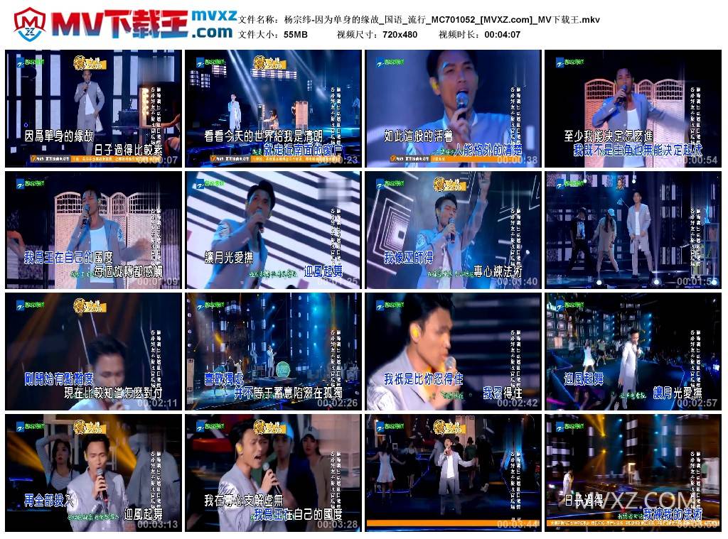 杨宗纬-因为单身的缘故_国语_流行_MC701052